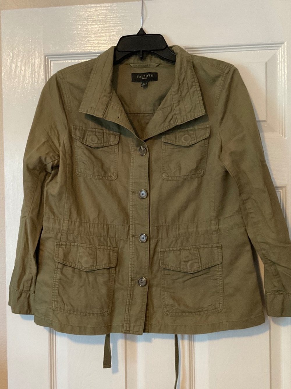 Ladies small petite Talbots olive green jacket